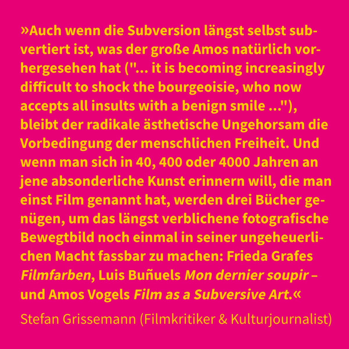 Stefan Grissemann (Filmkritiker & Kulturjournalist)