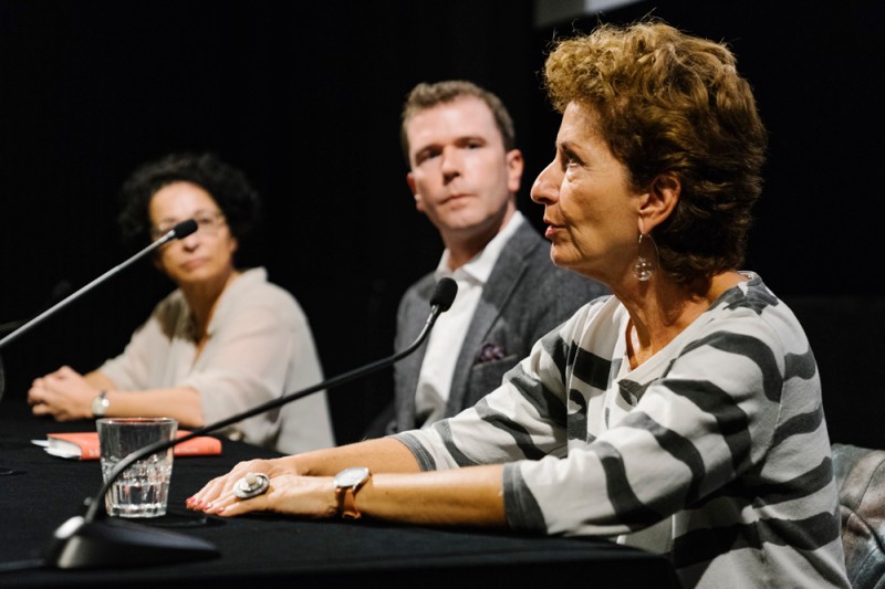 Isolde Charim, Michael Loebenstein, Ruth Beckermann (Foto: ÖFM / © Mercan Sümbültepe)