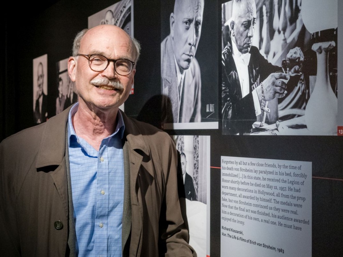 Richard Koszarski im Filmmuseum, 2023 (Foto: ÖFM © Eszter Kondor)