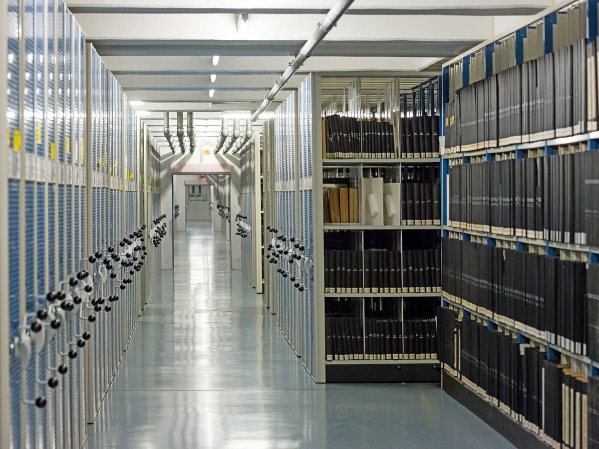 Bücherspeicher der Nationalbibliothek (© ÖNB/Pichler) Bücherspeicher der Nationalbibliothek (© ÖNB/Pichler)