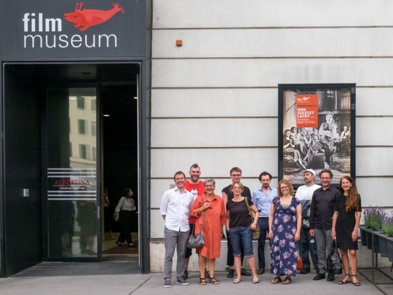v.l.n.r., hinten: Dieter Kovačič, Rainer Kohlberger, Johann Lurf, Ralo Mayer; vorne: Michael Loebenstein, Brigitta Burger-Utzer, Constanze Ruhm, Stefanie Weberhofer, Gabriel Tempea, Simone Bader (Foto: ÖFM/ © Eszter Kondor)