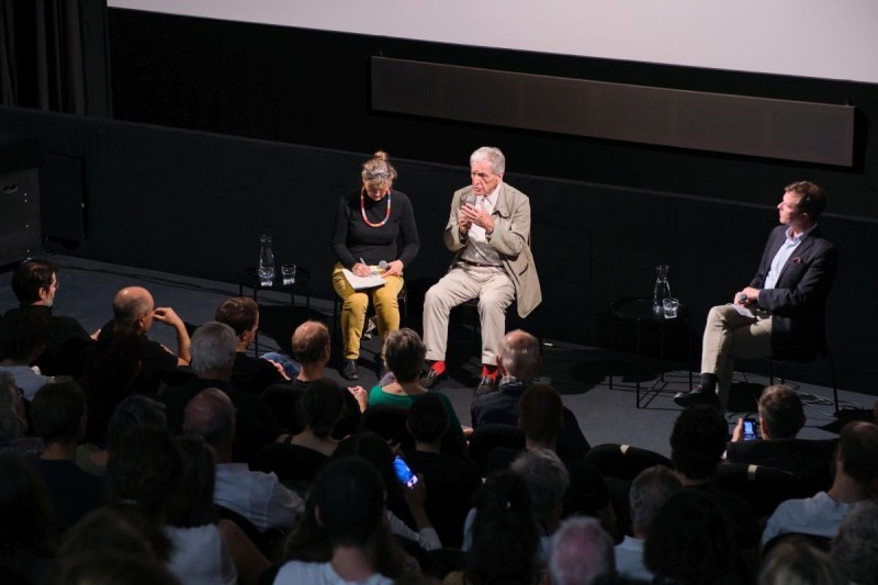 Isolde Schmitt, Costa-Gavras, Michael Loebenstein (Foto: ÖFM © Eszter Kondor)