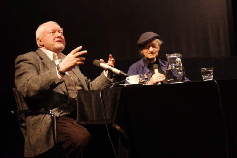 Peter Kubelka und Jonas Mekas © Angela Biedermann