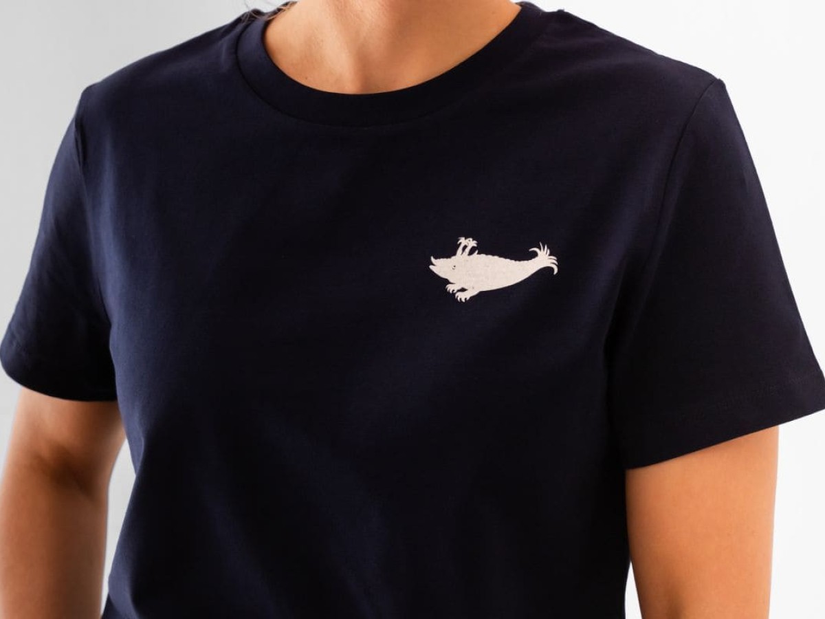 T-Shirt Damen Kurzarm (French Navy mit weißem Zyphius)