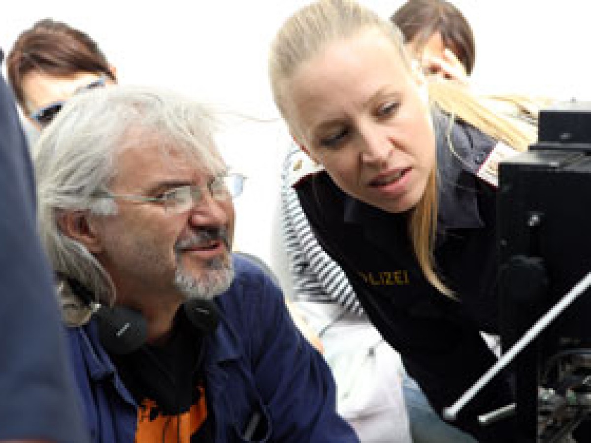 Michael Glawogger und Nina Proll am Set von "Die Frau mit einem Schuh" © Petro Domenigg